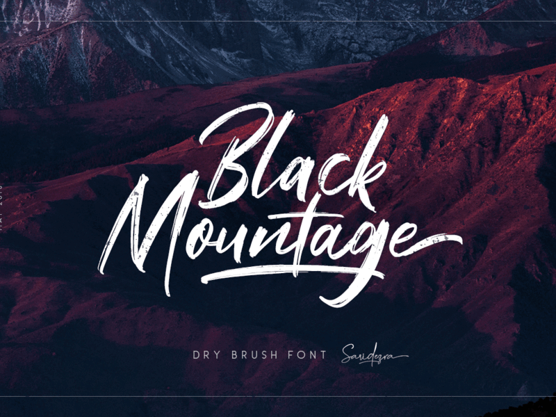 Black Mountage – Brush Font custom fonts typography