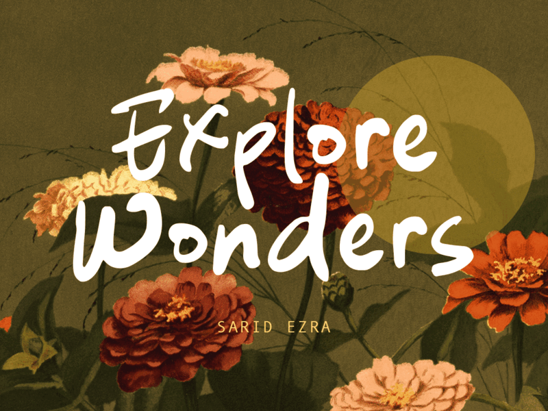 Explore Wonders – Bold Handwritten Font