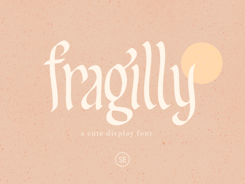 Fragilly – A Cute Font typography vintage