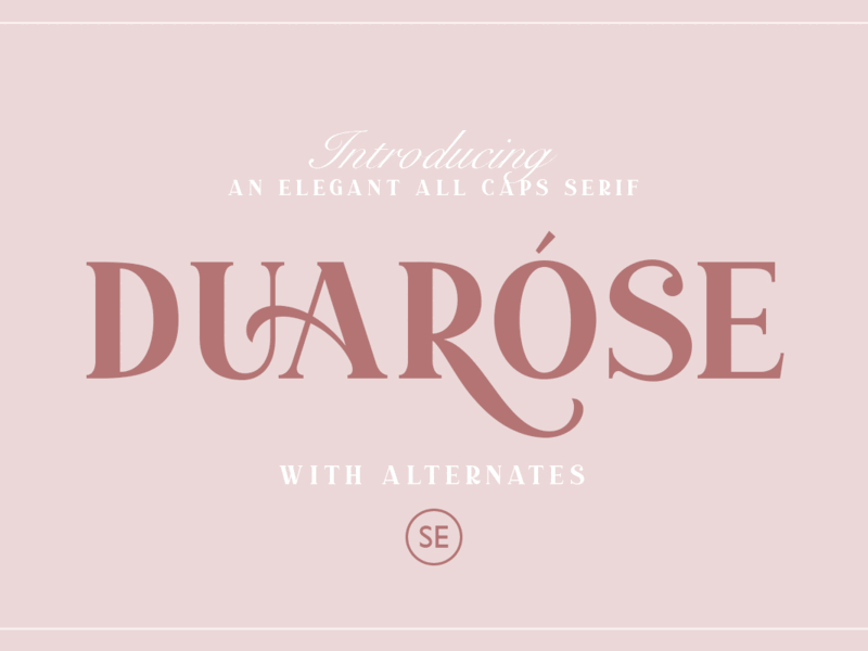 Duarose – An Elegant Serif fashion fonts typography