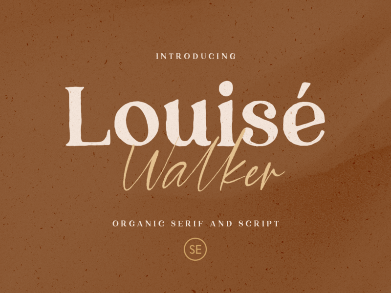 Louise Walker FONT DUO by Sarid Ezra on Dribbble