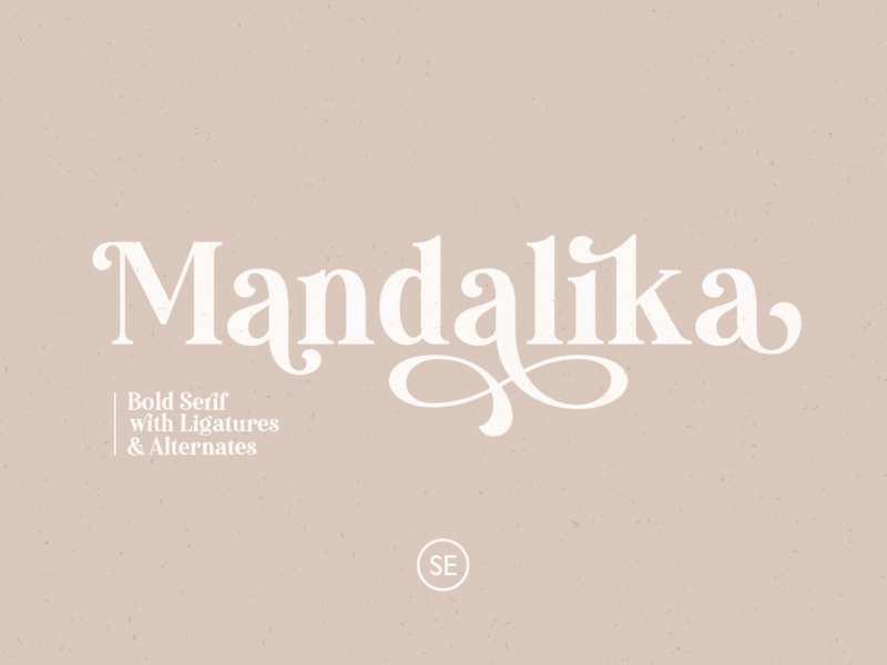 Mandalika – Modern Bold Serif modern fonts typography