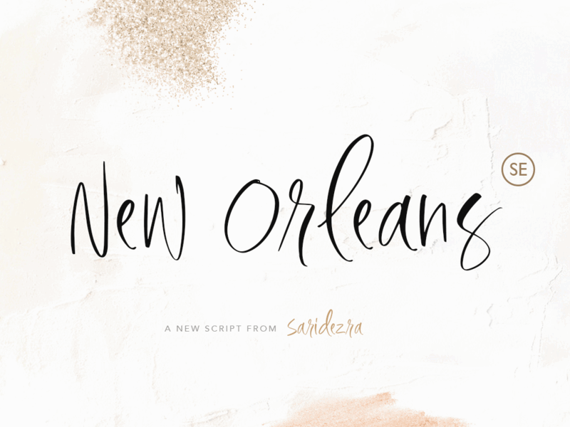 New Orleans – Stylish Script fancy typography