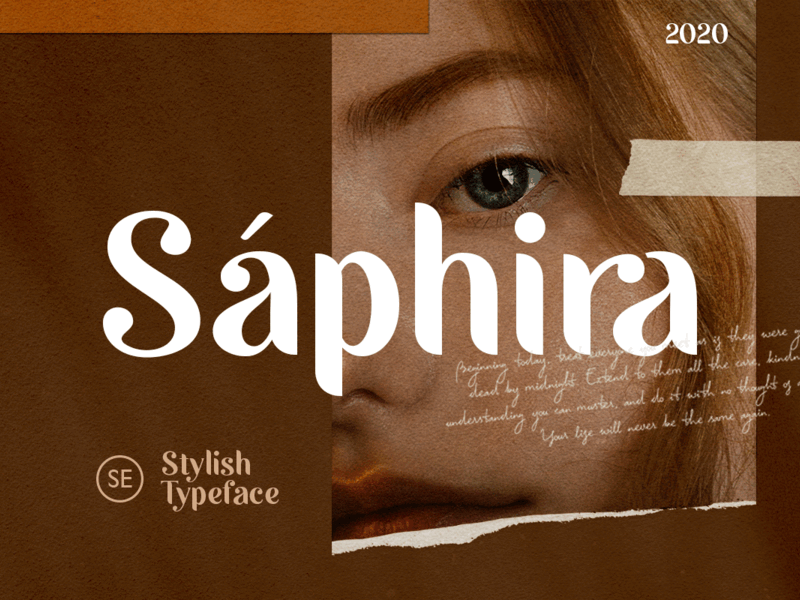 Saphira – Stylish Typeface typography wedding fonts