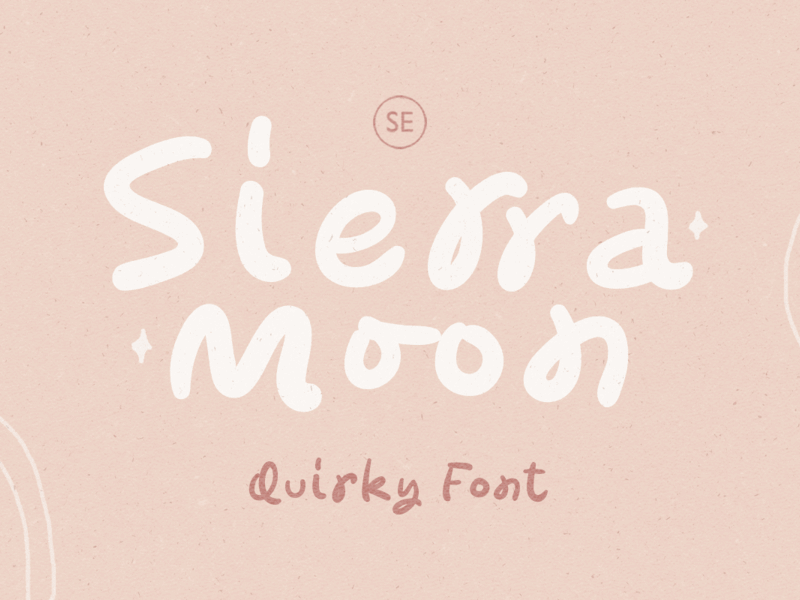 Sierra Moon – Quirky Font poster typography