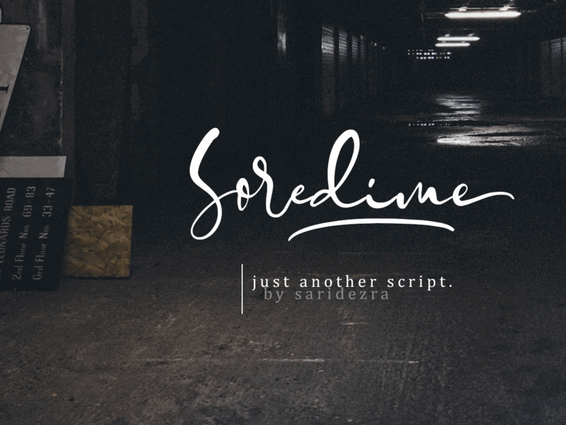 Soredime – Signature Script stylist typography
