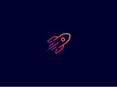 Rocket branding logo rocket