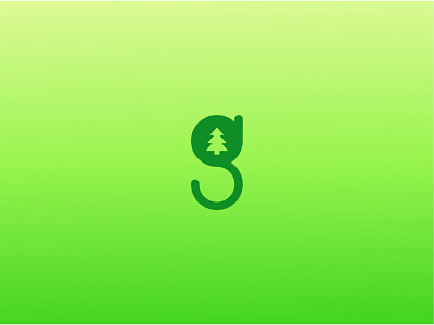 g brain branding christmas tree green letter g tree