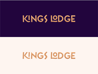 Hand lettering + Gold + Bevel + Navy