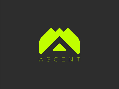Ascent Outdoors Logo branding design graphic design icon illustration lettermark logo vector
