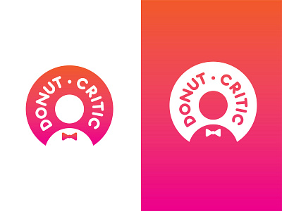 Donut Critic Logo branding design donut donutcritic food graphic design icon illustration logo logodesign vector