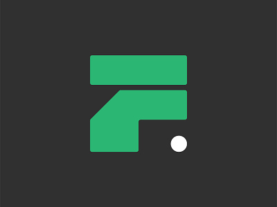 Thick F Flagstick logo