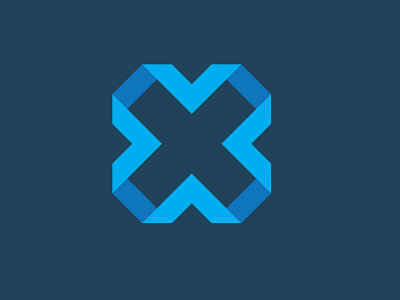 XV logo blue branding design graphic design icon illustration letterv letterx logo typography vector