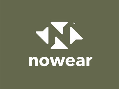 Nowear Outdoor Logo apparel branding graphic design icon illustration letter n logo nature negative space nowear outdoor