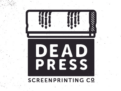 Dead Press Logo R2 branding conceptual dead press screen printing identity logo mark