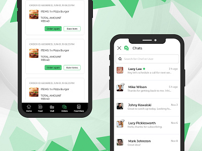 App Design for Online Meals Ordering from Talented Chefs app design chef food ordering app design food ordering app illustration mobile app online food delivery app uiuxdesign