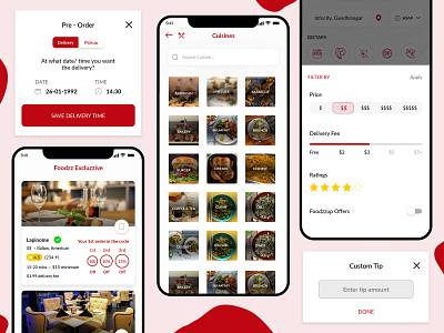 On-Demand Food Delivery App Concept app design app ui app uiux food app food delivery app food delivery application mobile app mobile app design ondemandapp online food delivery app online food order online food ordering uiuxdesign