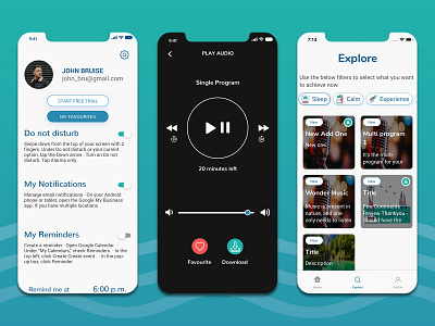 Music Streaming Application UI/UX Design