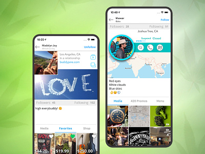 Social media networking app for the cannabis community app desing app uiux mobile app social media app design social media networking app ui uiuxdesign