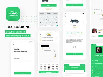 Taxi Booking App UI
