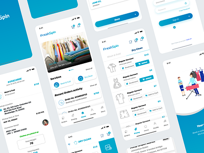 Laundry App UI UX Design