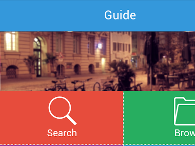 Map Guide App nearby hotels restaurants