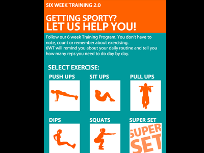 Workout Training Mobile App exercise training workout