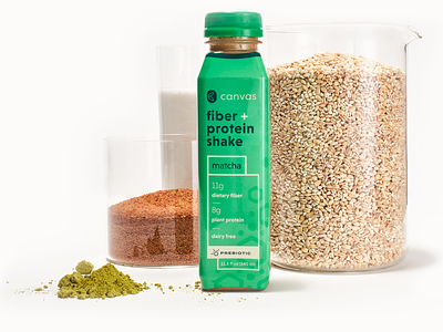Canvas athletic barley bottle branding drink fiber food grain green health food logo matcha packaging protein typography