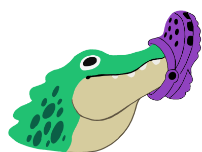 Croc and Croc graphic design procreate