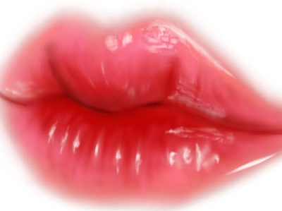 Glossy Lips 3d animation graphic design