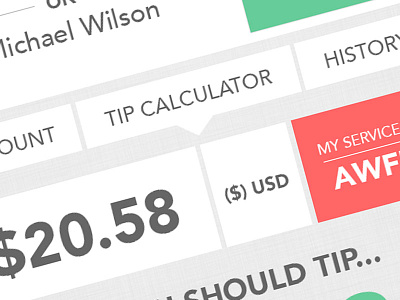 Tip Calculator - Inside App app ios iphone mobile