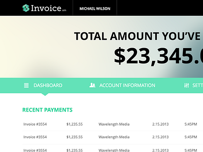 Invoice.am Dashboard payment web app website