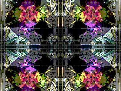 Glass Petals abstract art colorful design flower glass symmetry