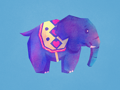 Elephant animal baby digital art elephant illustration