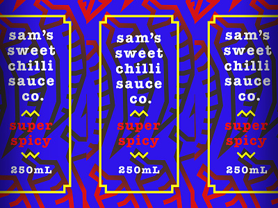 Sam's chilli label sauce