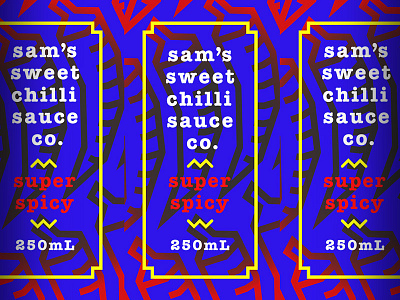 Sam's chilli label sauce