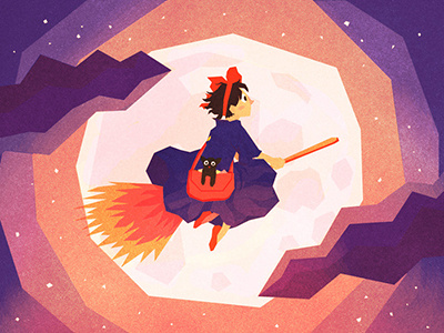 Kiki's Delivery Service ghibli illustration kidlit kiki kikis delivery service magic studio ghibli witches