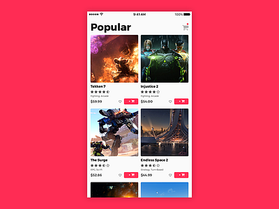 Popular Games ecommerce games ios retail store ui ui design ux ux design