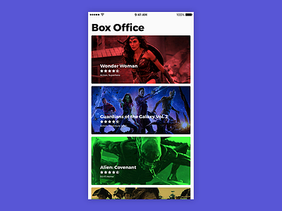 Box Office apple box office cinema interface ios movies ui ux ux design