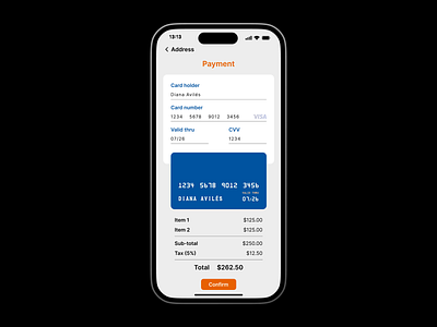 #DailyUI Day 2 - Credit Card Checkout
