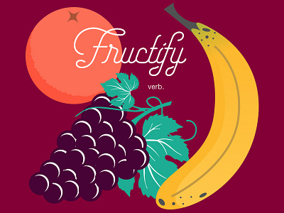 Instagram post graphic: fruit fruit geometric graphic design illustration minimalism minimalistic productive productivity simple simplified