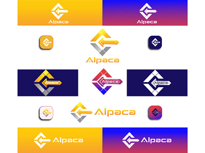 Alpaca Software Company branding clean corporate design graphic design logo logo designer logo expert logotype professional simple software company typeface website logo