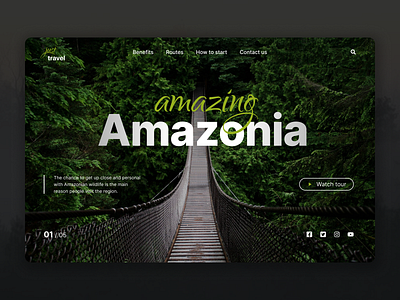 Amazonia website design branding design designer dribbble dribbbler dribbbletop dribbbletrend figma graphic design illustration typography ui uiux ux webdesign webdesigner websitedesign