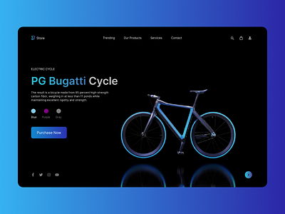 Bugatti cycles website design