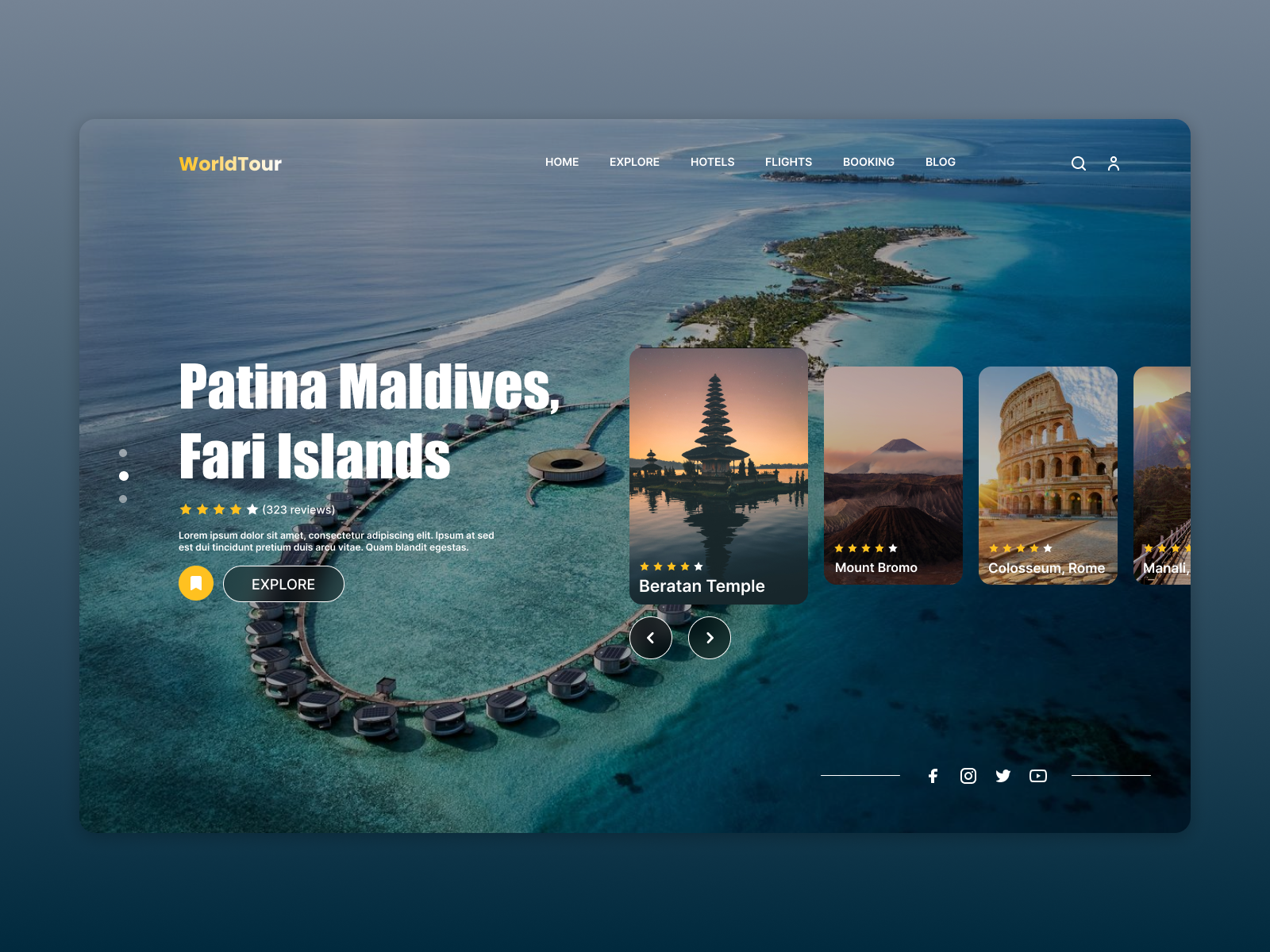 Travel Website Design By Prashant Bajgire On Dribbble