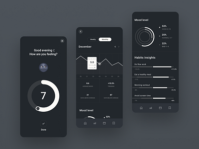 Mood analysis mobile app design