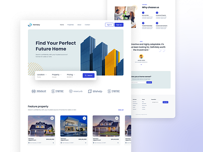 Real estate website design