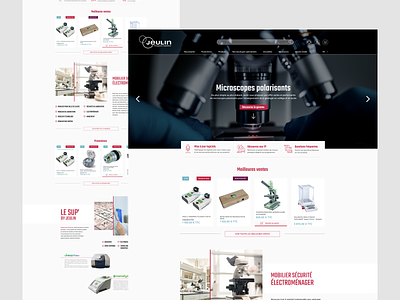 Jeulin redesign asymmetric corporate landing page uidesign webdesign