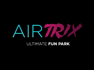 Airtrix animated logotype logotype trampoline park