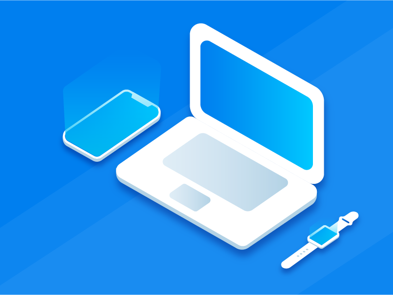 Apple Products Illustration iphone iphone x apple watch watch laptop computer mac book pro apple